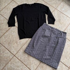 Banana Republic Sweater and Michael Kors Skirt
